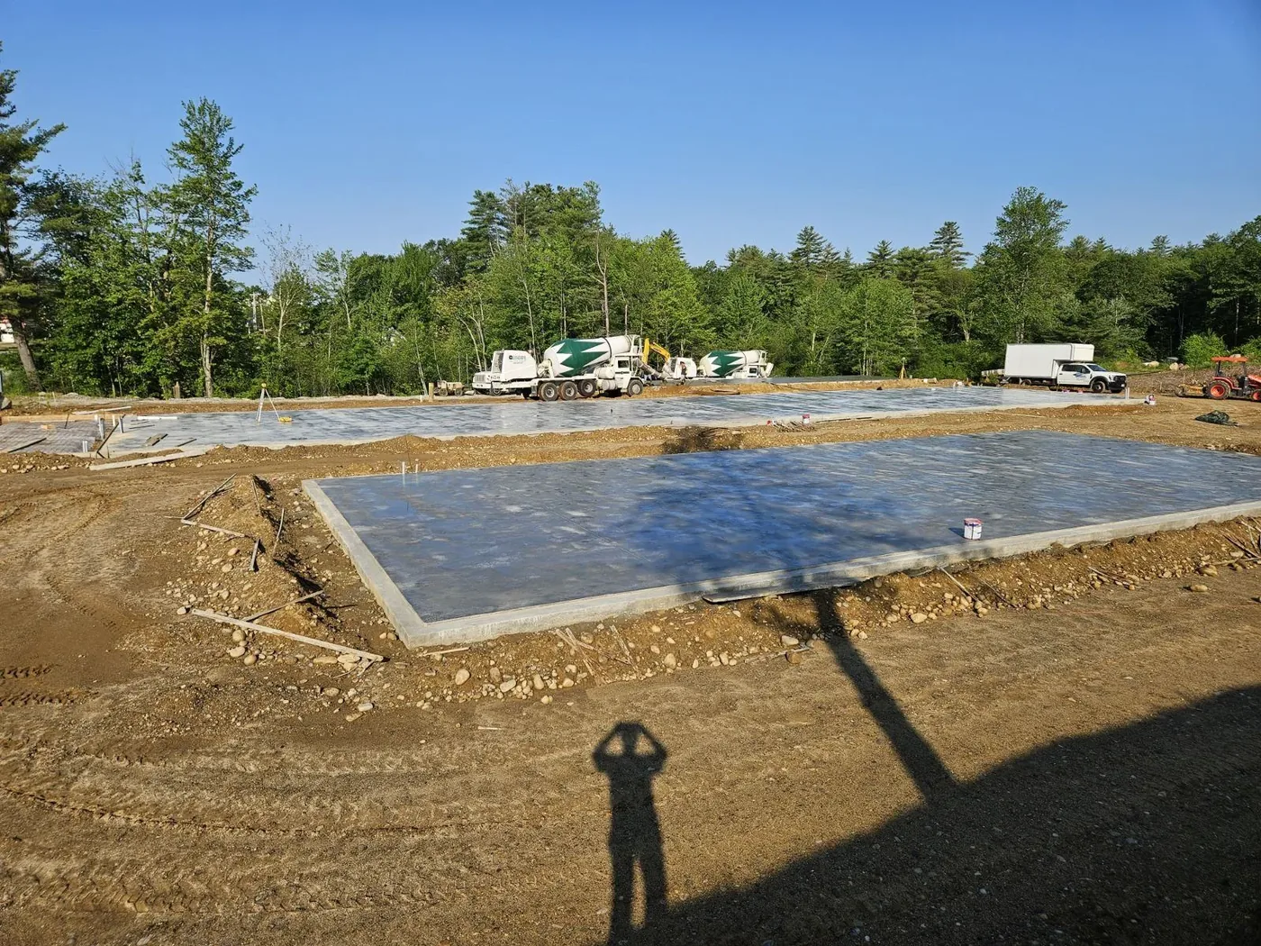 Bernard Concrete slab placement and finishing