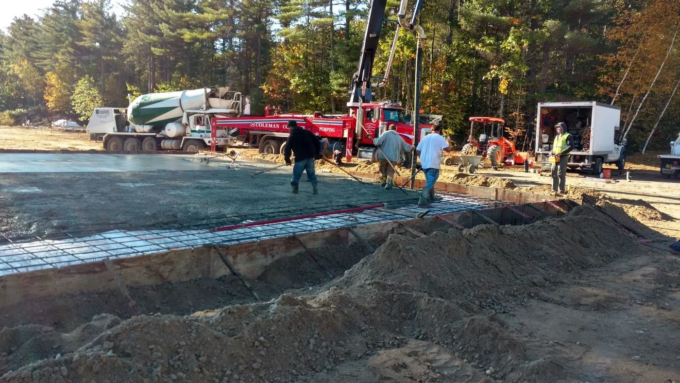 Bernard Concrete slab placement and finishing