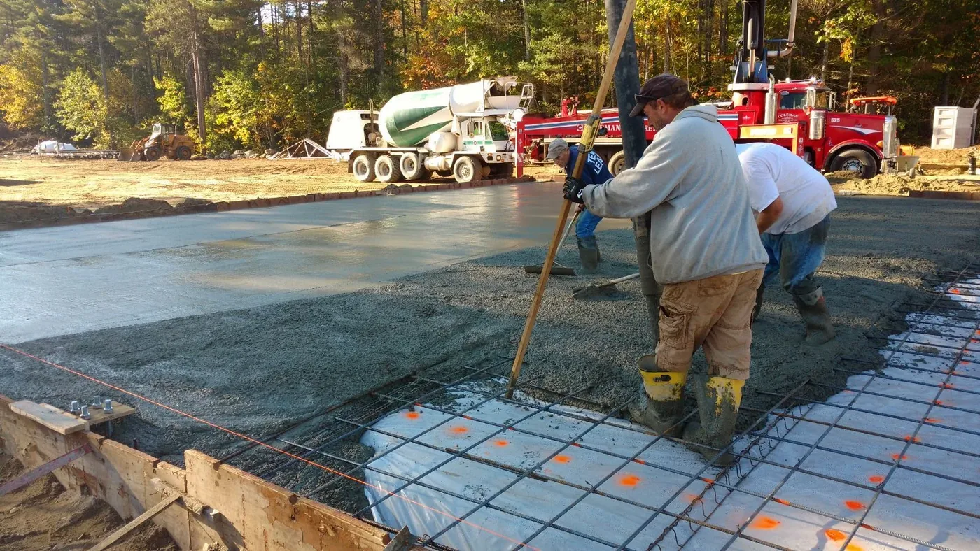 Bernard Concrete slab placement and finishing